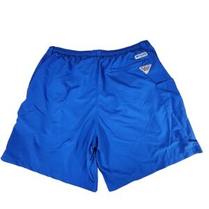 Columbia PFG Swim Trunks XL Men Omni-Shade‎ Royal Blue Mesh Shorts Fishing Nylon